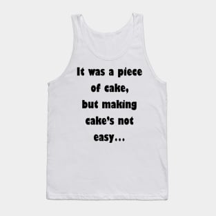 Barenaked Ladies - Piece Of Cake (dark text) Tank Top